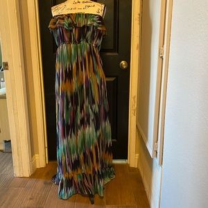 Strapless maxi dress